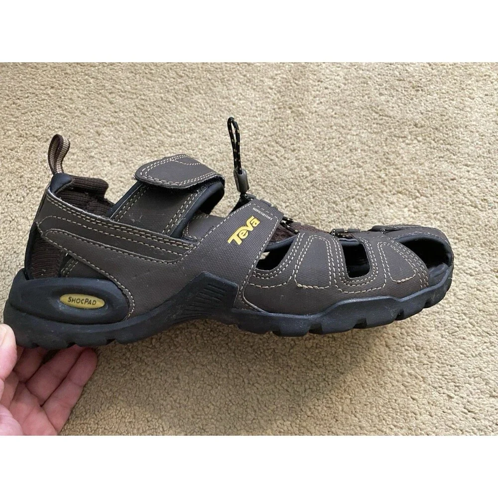 Teva Men's Forebay Hiking Sandal Brown Mesh Gorpcore Techwear Men’s Size 9